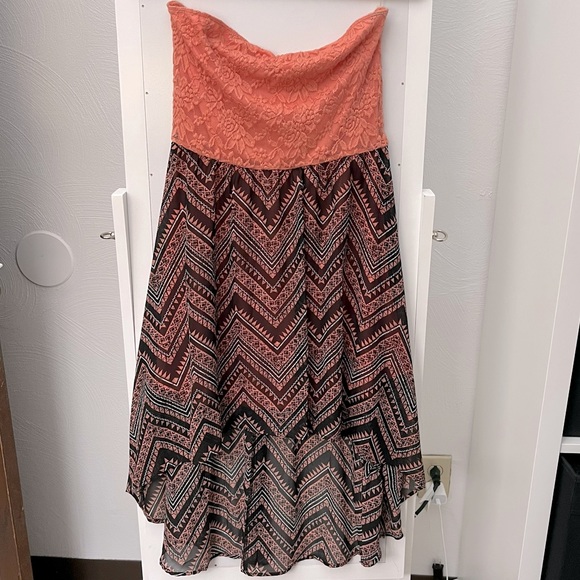 L8teR High-low Strapless Dress - Picture 1 of 7